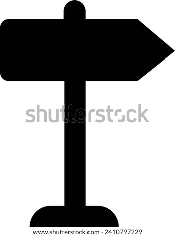 Traffic direction board icon. Street signpost filled vector isolate on transparent background. Wayfinding sign icon, Navigate effortlessly with our directional sign. Ideal for guidance themed design.