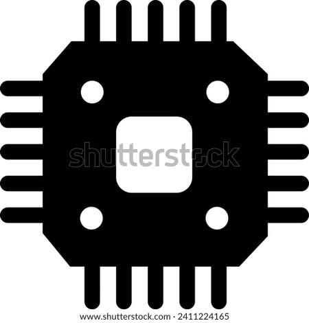 Electronic chip vector icon. Circuit board isolated on transparent background. Trendy Filled Flat style symbol for mobile apps and website design. Premium pack of icon Chip of credit card icon.