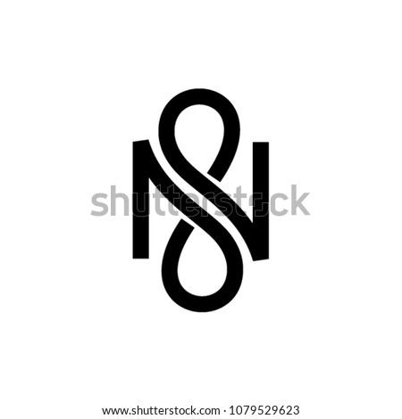 N infinity vector letter Stock fotó © 