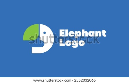 Elephant Logo design. Animals planet logo