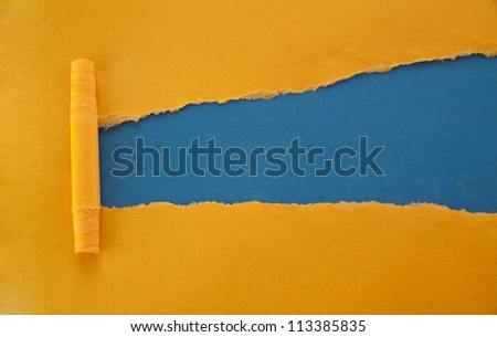 Torn paper with space for your message
