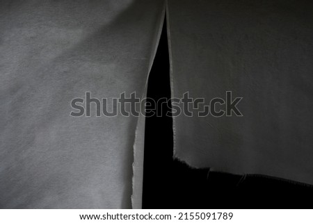 Similar – Image, Stock Photo Tear in the curtain Branch