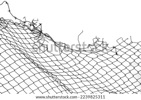 Similar – Image, Stock Photo Hole in the wire mesh fence