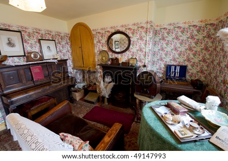 Retro room in cottage.