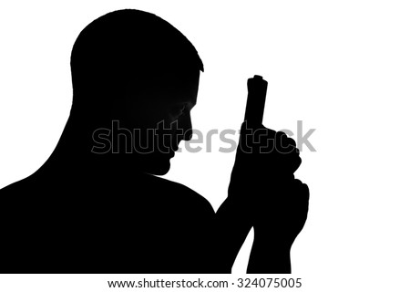 Man with a Gun Silhouette | Download Free Vector Art | Free-Vectors