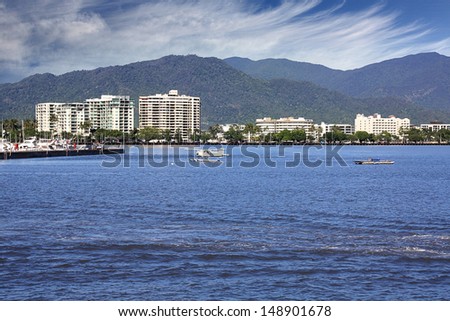 The beautiful tourist  city of Cairns in Queensland Australia