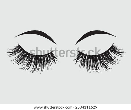 Eyelashesh set on white background, fashion, vector illustration, false, lash, girl, eye, salon, vector, illustration, eyelash.eps
