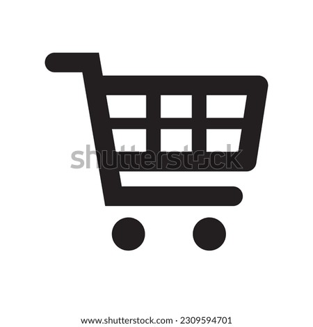 Shoping Chart Icon,  Vector line style design