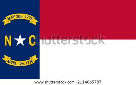 North Carolina US State Vector Illustration