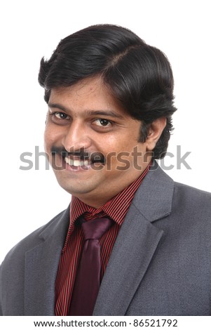 Indian business man portrait with expression.