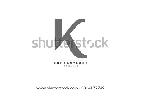 Alphabet letters Initials Monogram logo VK, VK INITIAL, VK letter