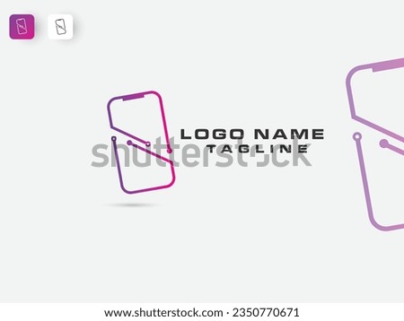 Technology phone. Tech phone logo design. Phone logo. Mobile. Premium design. Internet. Business. Mobile shop. Technology vector art. Colorful logo