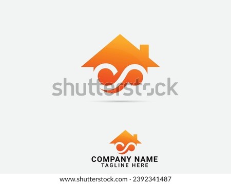 Infinity Home logo design. Home Infinity vector. Real estate. Colorful template. Infinity symbol. Business. Finance. Modern. House