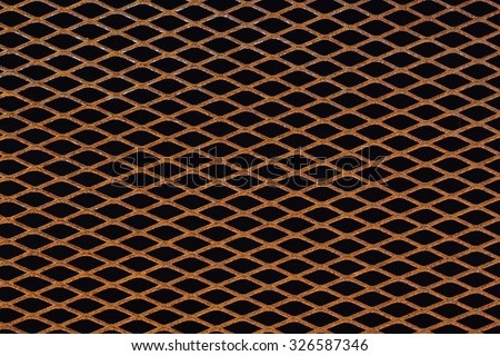 Rusty grid from expanded metal