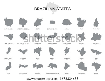 States of Brazil - Icon Vector illustration