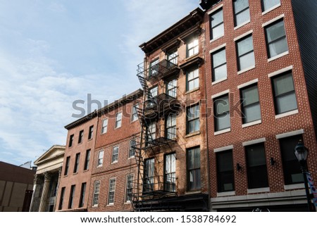 Similar – Image, Stock Photo Chicago Fire Escape