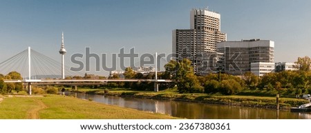 Similar – Image, Stock Photo Telecommunication tower Mannheim