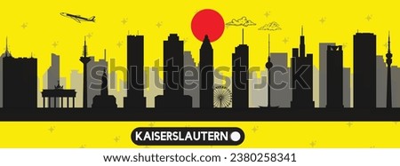 Kaiserslautern , Germany beautiful skyline vector illustration