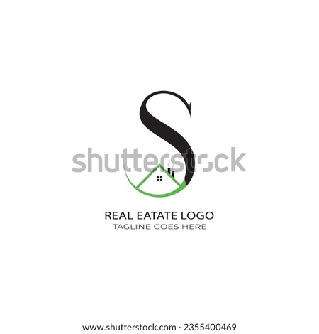real estate logo, letter S logo, home logo, Real Estate Vector Design, Property and Construction Logo design,t shirt design.