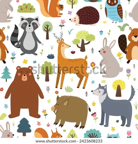 Woodland Animals Clipart | Free download on ClipArtMag