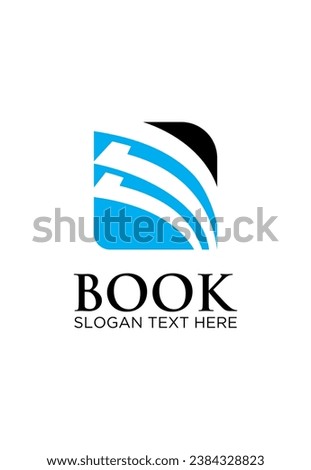 book idea vector logo design