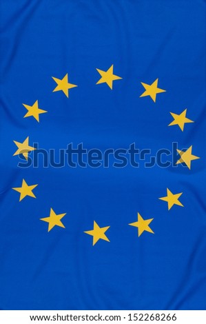 Glossy Flag of European Union - EU Flag Drapery