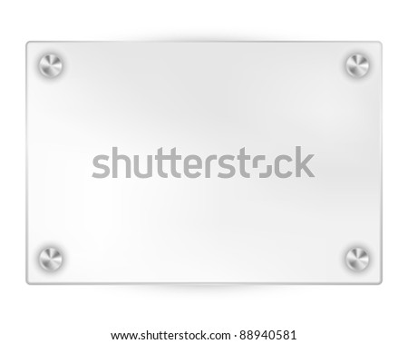 Transparent Blank Frame on White Background