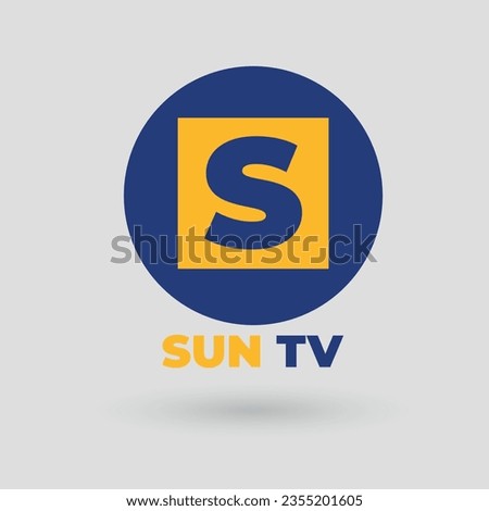 Professional TV Channel Logo Design Concept vector illustration