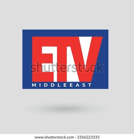 Professional TV Channel Logo Design Concept vector illustration