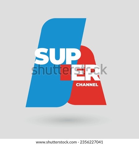 Professional TV Channel Logo Design Concept vector illustration