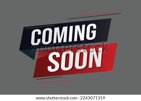 coming soon word concept vector illustration with lines 3d style for social media landing page, template, ui, web, mobile app, poster, banner, flyer, background, gift card, coupon, label, wallpaper