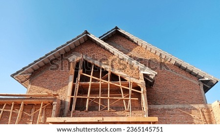 The condition of the housing is not yet finished and is still under construction ストックフォト © 