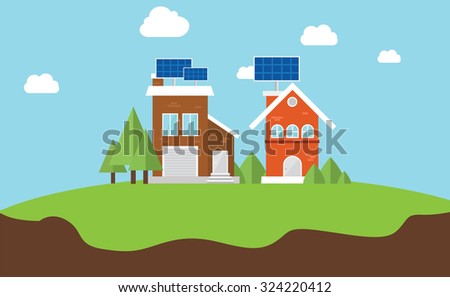 solarcity solar panel rooftop house