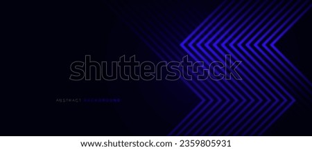 Blue abstract background with glowing triangle geometric lines. Modern shiny blue arrows lines pattern. Exchange Transfer arrow symbol concept. Vector illustration