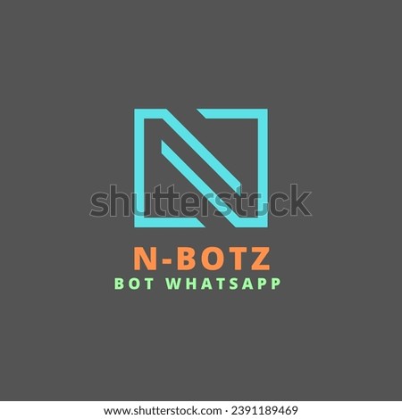 N-BOTZ Logo For Bot WhatsApp  Foto stock © 
