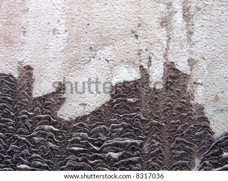 Before And After Effect Of An Eroded Metal Surface