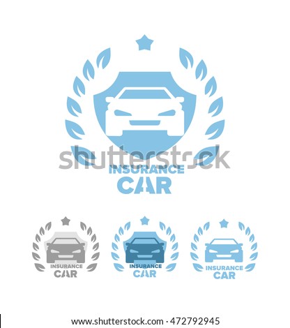 Car Insurance Logo, Emblem, Badge Stock Vector Illustration 472792945 ...