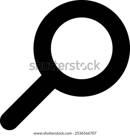 Search Zoom Black FIlled Icon Isolated on White Background