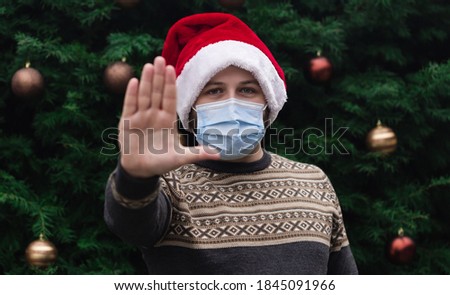 Similar – Image, Stock Photo Corona Christmas tree