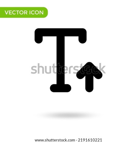 text resize icon letter t. minimal and creative icon isolated on white background. vector illustration symbol mark.