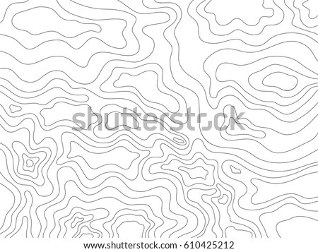 Topographic Map.Pattern with Stripes.Pattern Made of wavy lines. Imagine de stoc © 