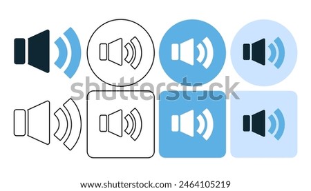 speaker volume audio, icon symbol icon symbol ui and ux design, glyphs and stroke line icon	