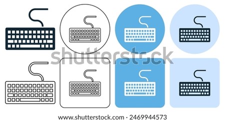 keyboard, typing hardware sign icon symbol ui and ux design, glyphs and stroke line icon