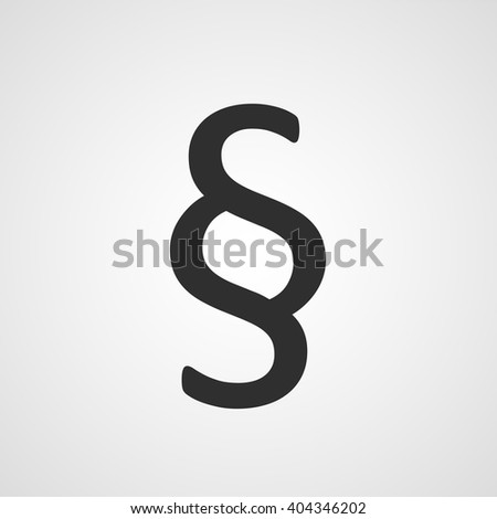 Paragraph symbol, section vector icon