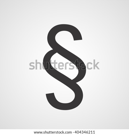 Paragraph symbol, section vector icon