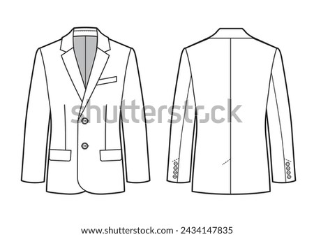 Similar – Image, Stock Photo Suit jacket with buttons
