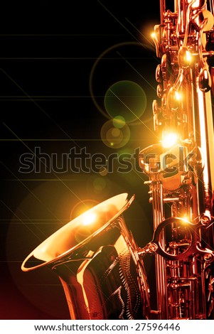 Image, Stock Photo foreplay Saxophone