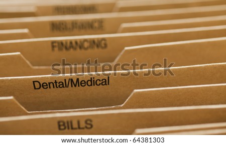 Cardboard Filing System Dental Medical
