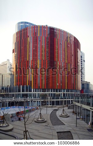 BEIJING - MAR 23: New skyscrapers stand at Saniltun SOHO in Beijing, China on March 23,2012. Sanlitun SOHO is a mixed-used commercial and residential project with a gross area of 465,680 sq. meters.