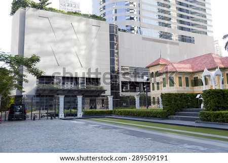 BANGKOK, THAILAND - JUNE 10  : W of the W Hotel in Bangkok,Thailand on June 10,2015. This W Hotel on Sathorn Road is the first W Hotel in Bangkok,Thailand.